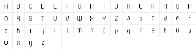 Flotsam Motorway Regular  glyph index