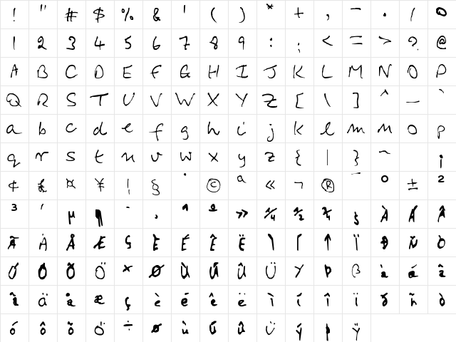 QECliveCounsel Regula  glyph index