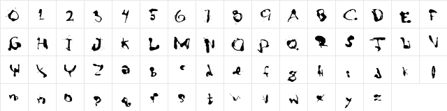 Slawterhouse Regular  glyph index