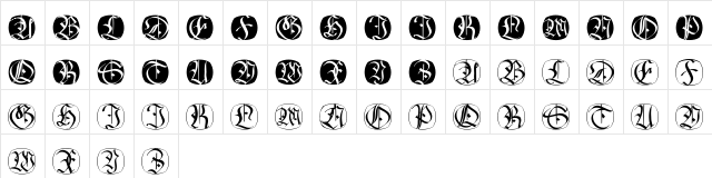 FraxBricKs Regular  glyph index