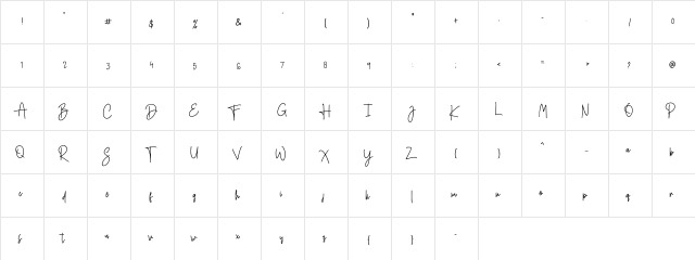 sad boy Regular  glyph index