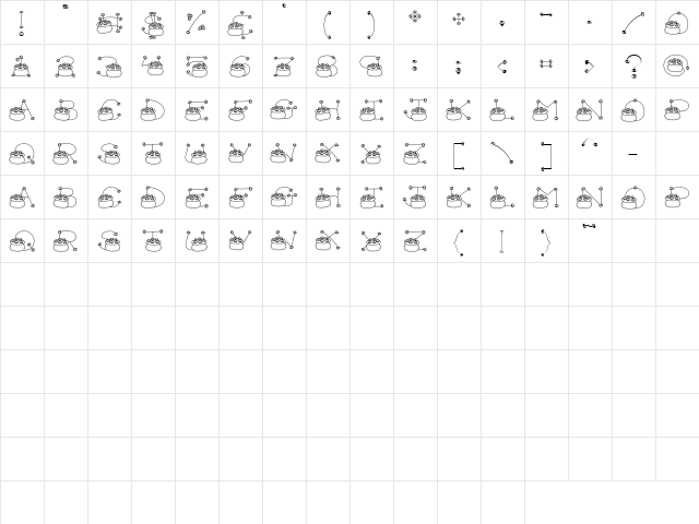 LD Pot o Gold Regular  glyph index