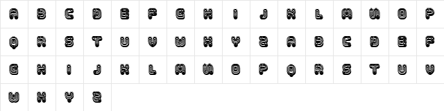 Tuyaux Extravagant Light Regular  glyph index