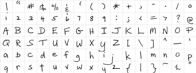 FG Filip Regular  glyph index