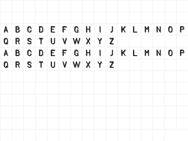 GENERATION Regular  glyph index