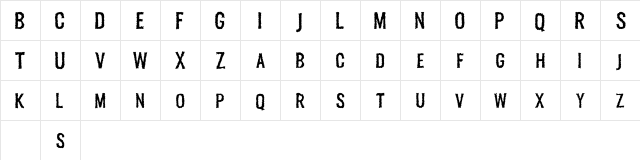 Melvis Free Rough  glyph index