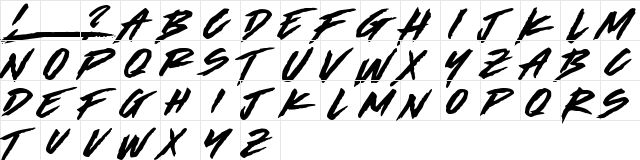 Made by Bears DEMO Regular  glyph index