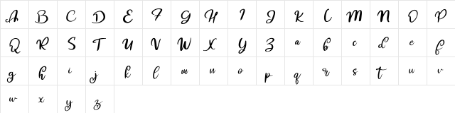 Hibes FREE Regular  glyph index