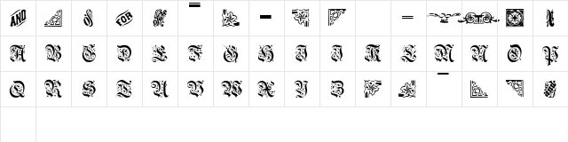 Aeterna Caps SSi Regular  glyph index