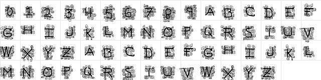 pf_vvbf19 Regular  glyph index