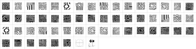 VasarelyWasHere Regular  glyph index