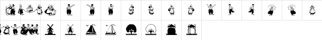 Dutchmen Regular  glyph index