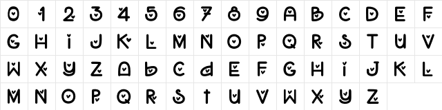 Boomers Love Regular  glyph index