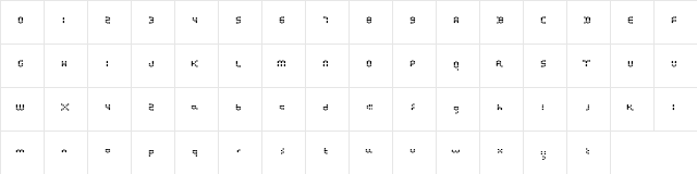 Poppin Pills Regular  glyph index