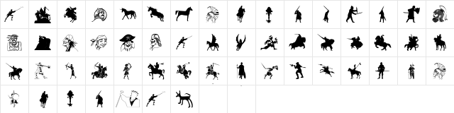 Oldtimers Regular  glyph index