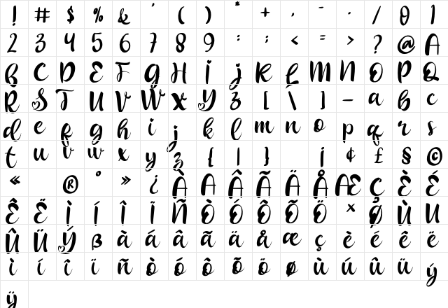 Yellow Playlist Regular  glyph index