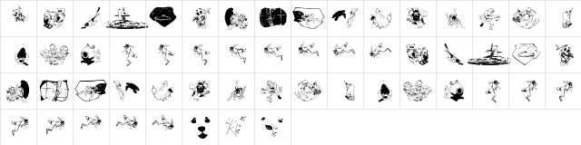 Taucher Regular  glyph index