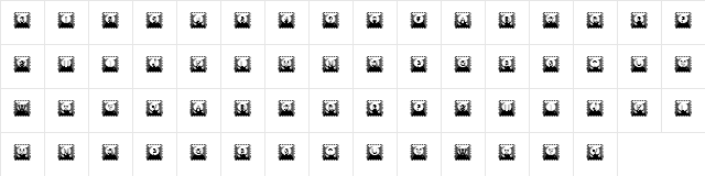 Impression Vintage Regular  glyph index