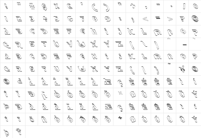 FZ UNIQUE 35 HOLLOW LEFTY Normal  glyph index