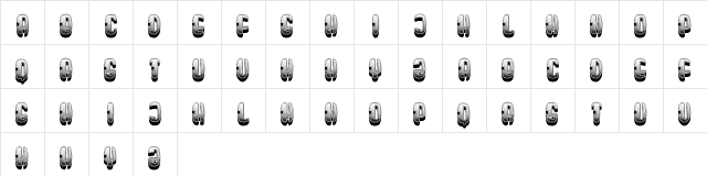 Gulliver Regular  glyph index