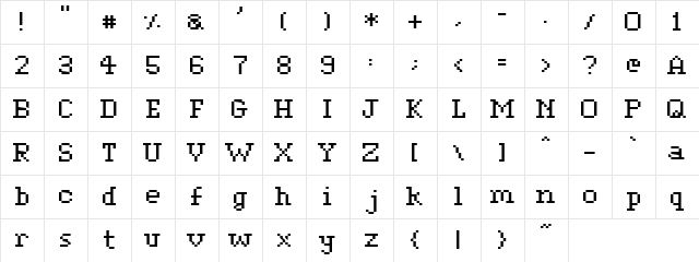 Gala Medium  glyph index