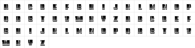 Cinquecento Regular  glyph index