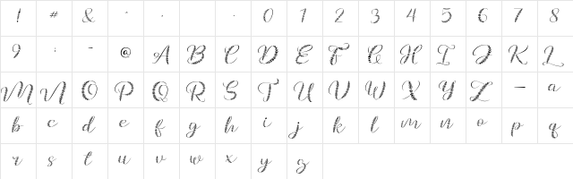 Galea Regular  glyph index