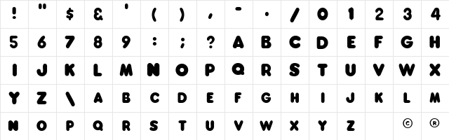 DunkinSCapsSSK Regular  glyph index
