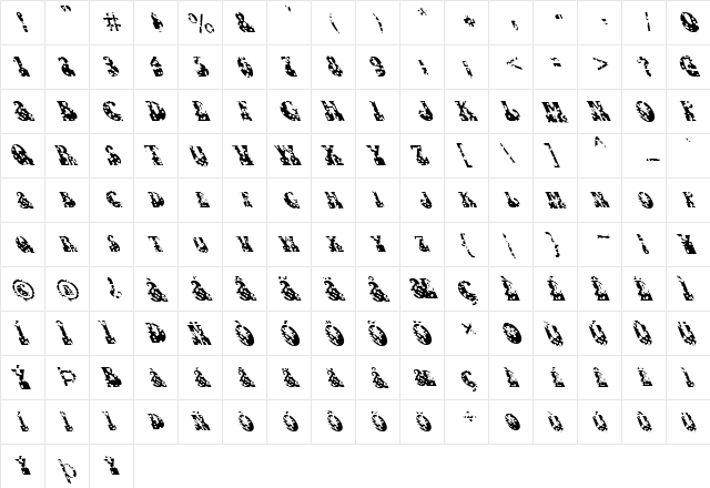FZ JAZZY 16 HOLEY LEFTY Normal  glyph index