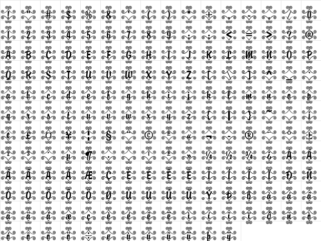DTCBrodyM46   glyph index