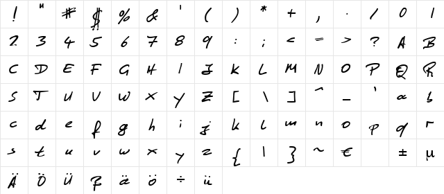 Culture Regular  glyph index