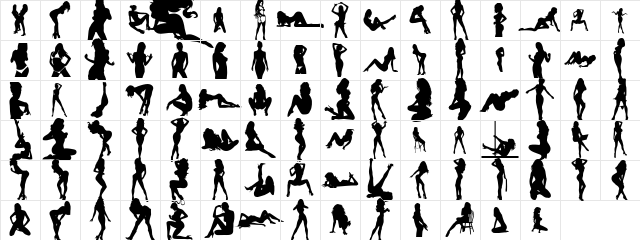 QT's Regular  glyph index