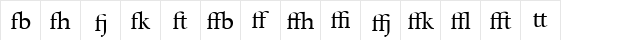 Whitenights LT Std TitlingLig Regular  glyph index