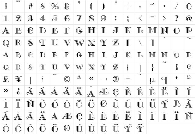 Monte-Carlo Regular  glyph index