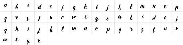 Ananas Lips Ananas L  glyph index