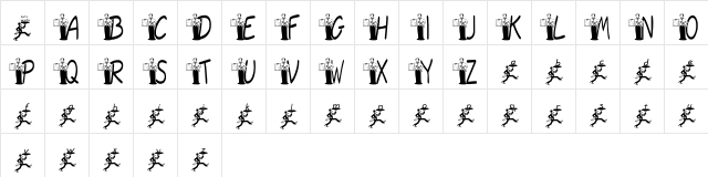 JNKWAITER Regular  glyph index