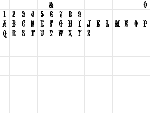 Quentin Normal  glyph index
