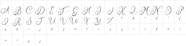 Quirtty FREE Regular  glyph index