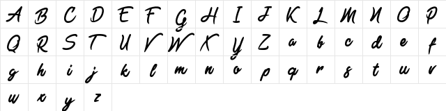 Black Freeday Regular  glyph index