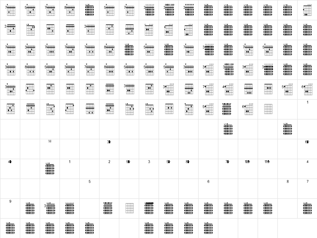 FarHat Regular  glyph index