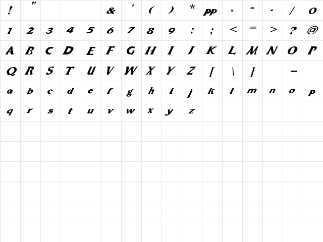 Dr.Peppers Dr.Peppers  glyph index