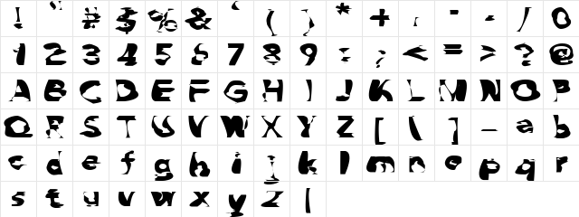 Milk Medium  glyph index