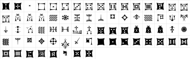 Carbolith Trips Regular  glyph index