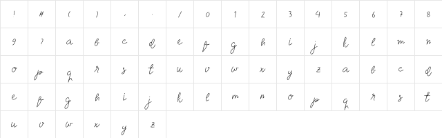 class wk Regular  glyph index