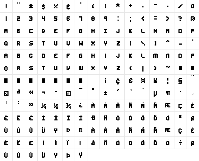 Edit Undo BRK Regular  glyph index