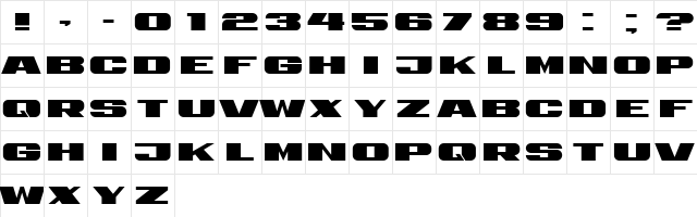 Retrive Regular  glyph index