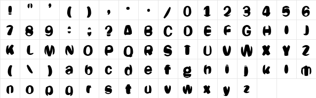 Oligarch Regular  glyph index