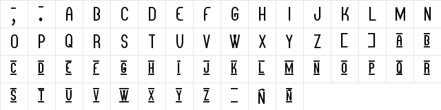 Otra Mas stf Regular  glyph index