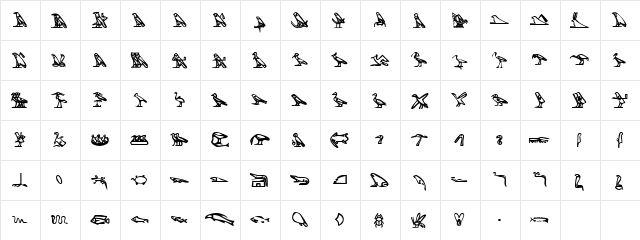 Cartouche3SSK Regular  glyph index