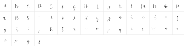 Effort Regular  glyph index